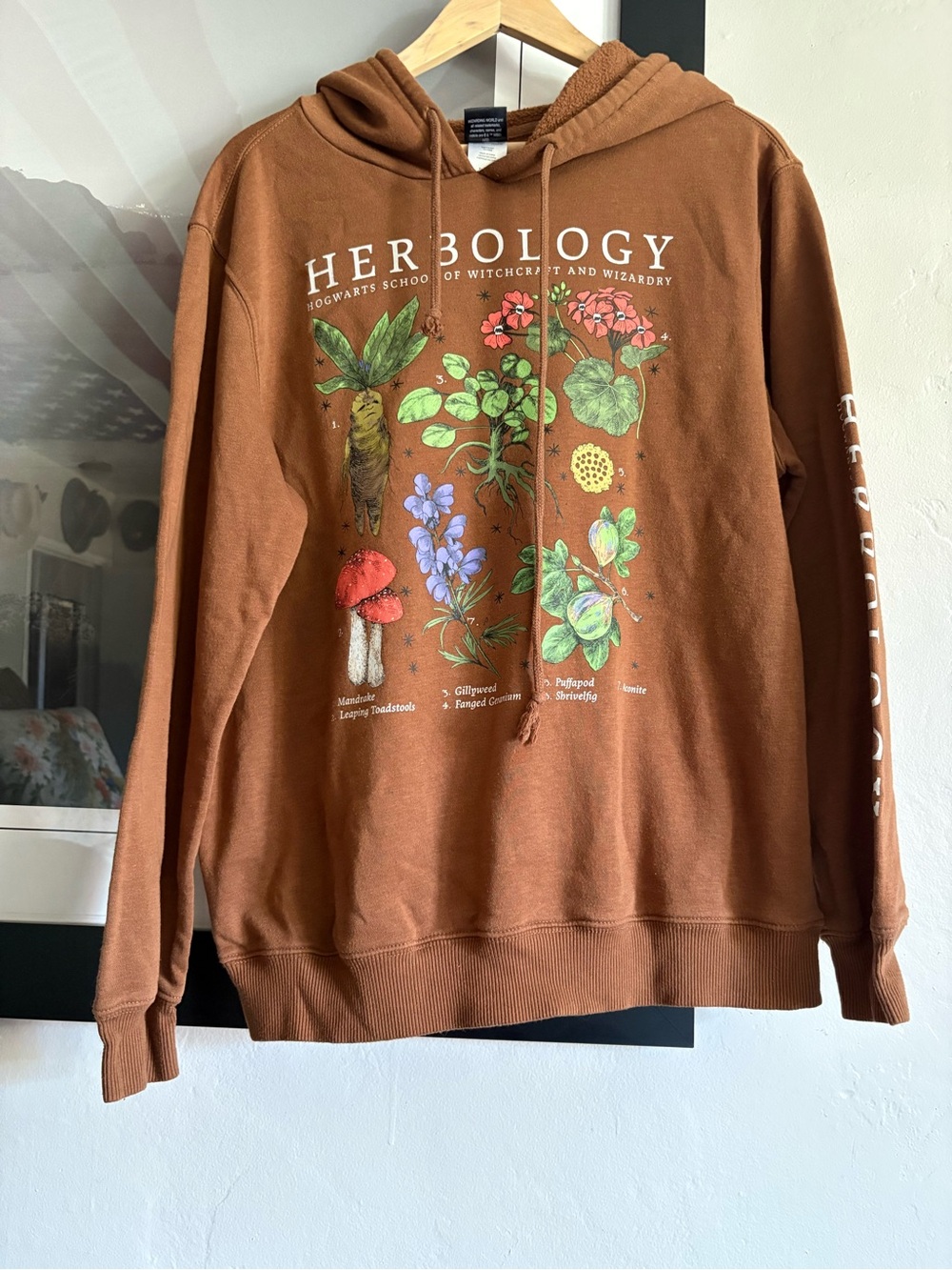 Herbology Graphic Hoodie - Brown Women’s Sweatshirt